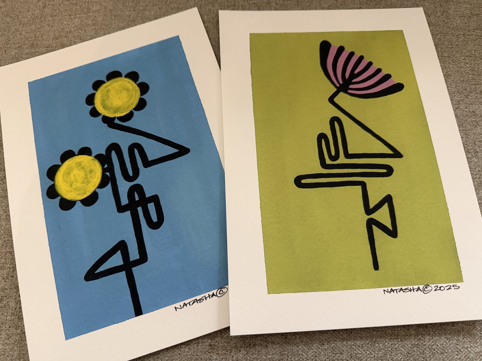 Original abstract artwork — Seed and Blossom (9 of 9)